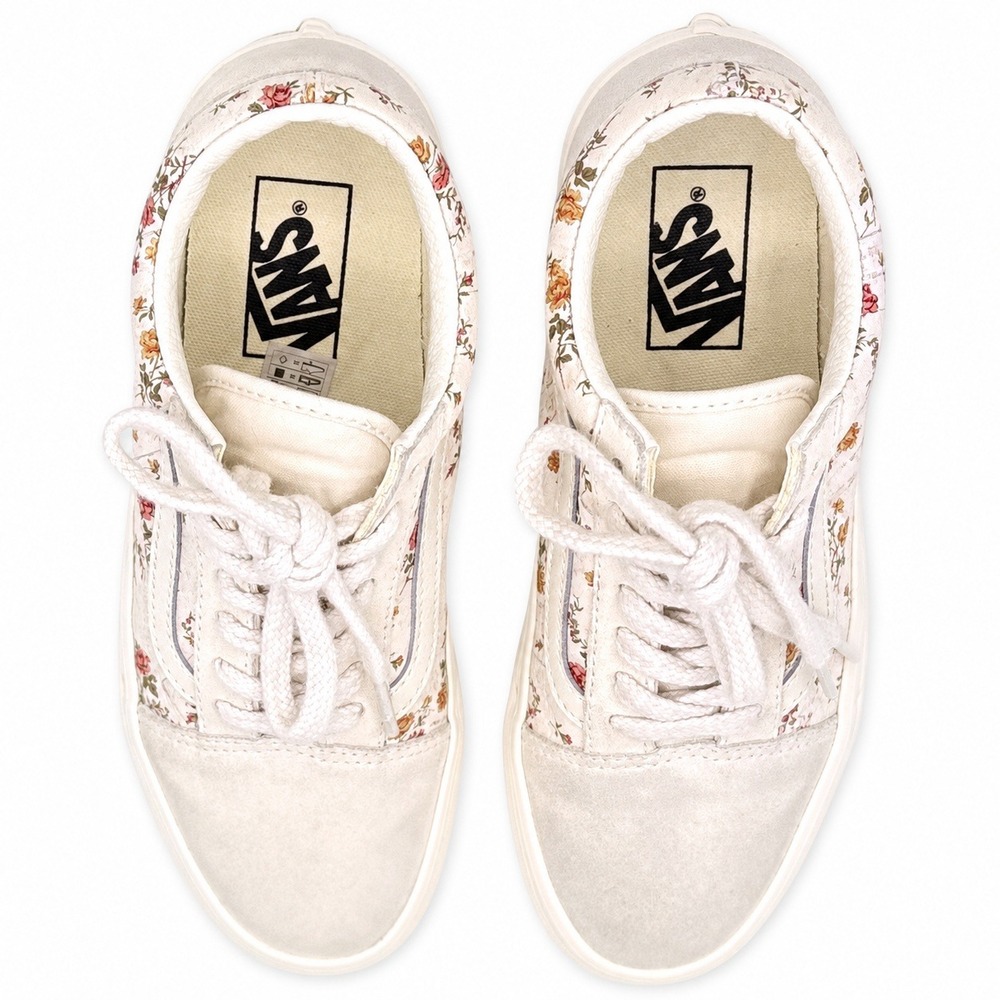 Vans Old Skool Men's 6 Women's 7.5 Floral Print Low Top Casual Sneakers 500714 - Picture 7 of 10